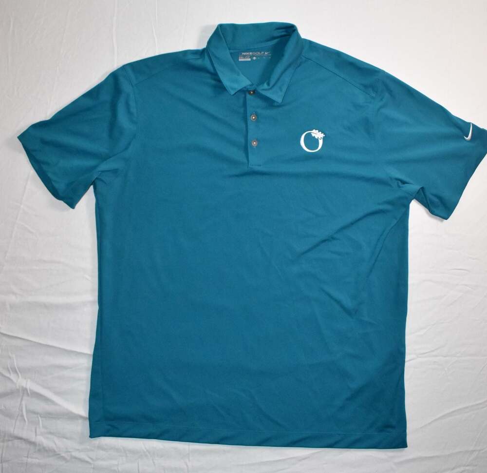 Nike Golf Dri-FIT Men's Blue Polo Shirt with Embroidered Logo (1031)